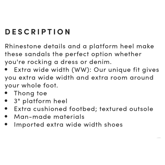 Torrid Rhinestone Wedge Sandal - Picture 5 of 5